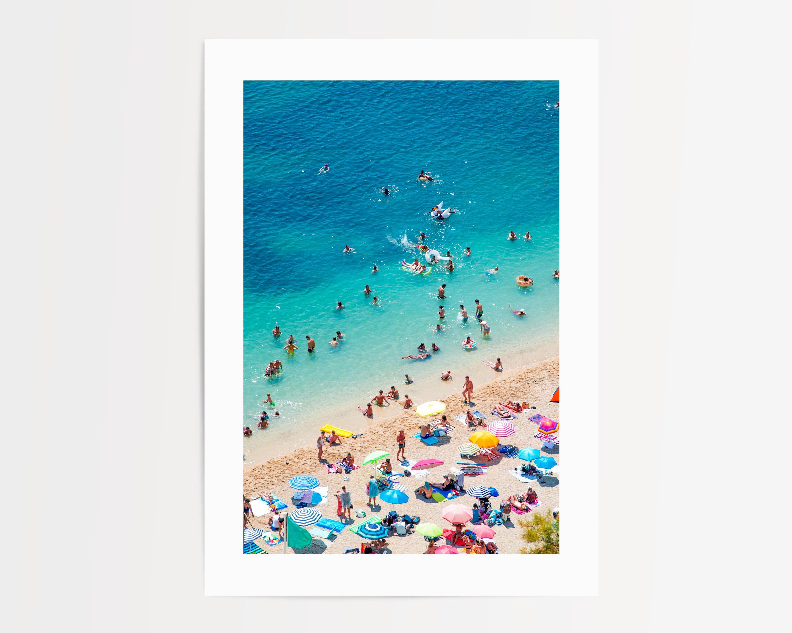 Brollies & Bathers Print