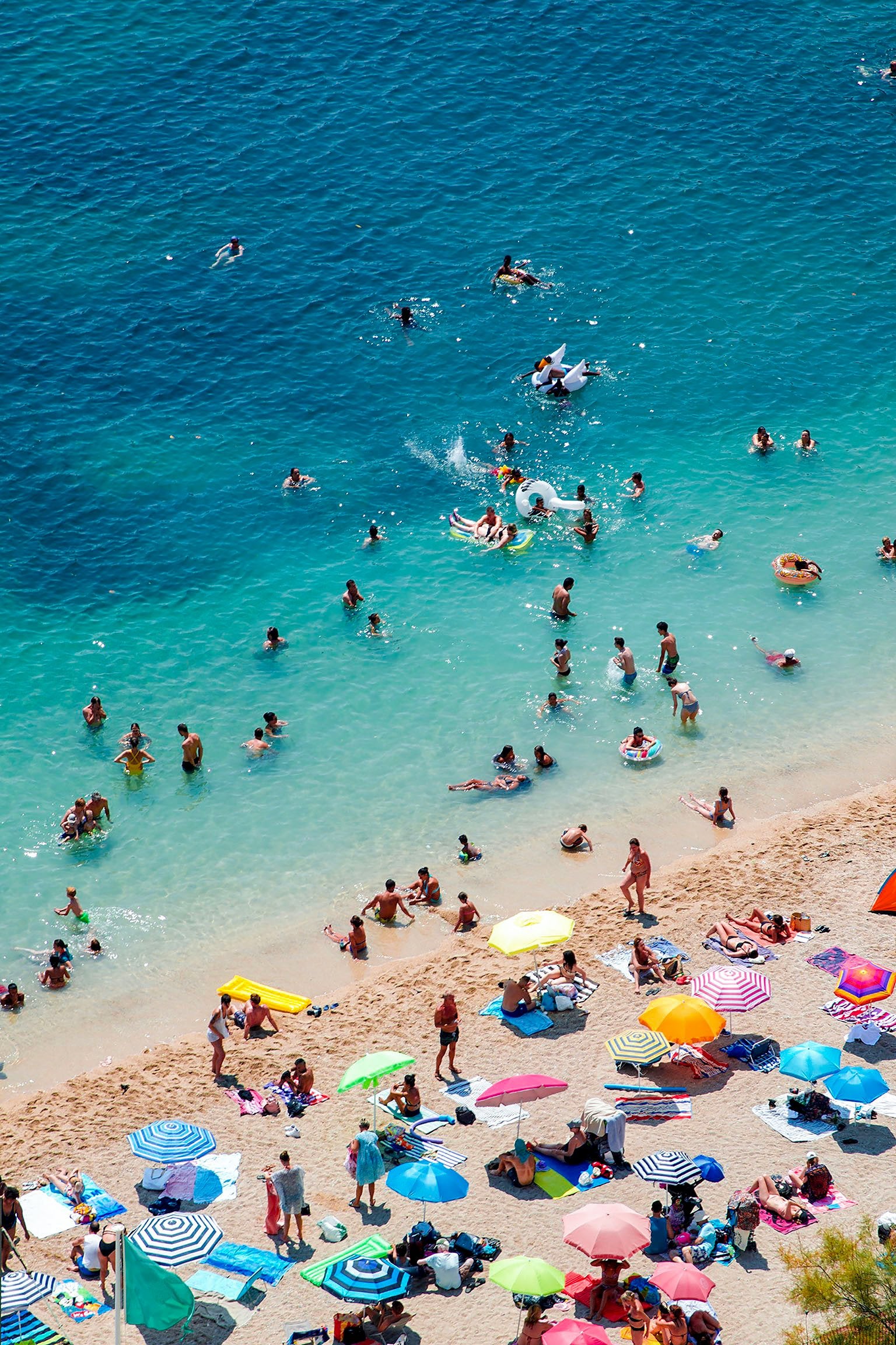 Brollies & Bathers Print